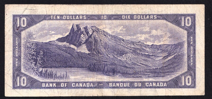 Canada 1954 $10 Ten Dollar Devils Face Banknote Coyne - Towers C/D 9019023