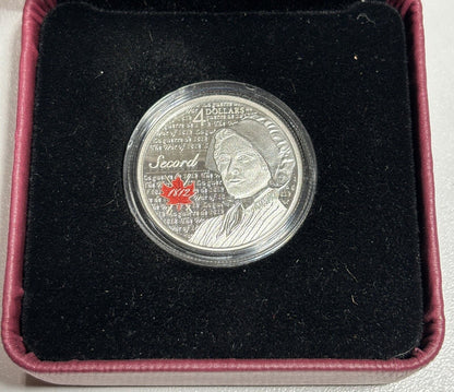 2013 Canada $4 Fine Silver Coin Heros of 1812 Laura Secord .999 Silver