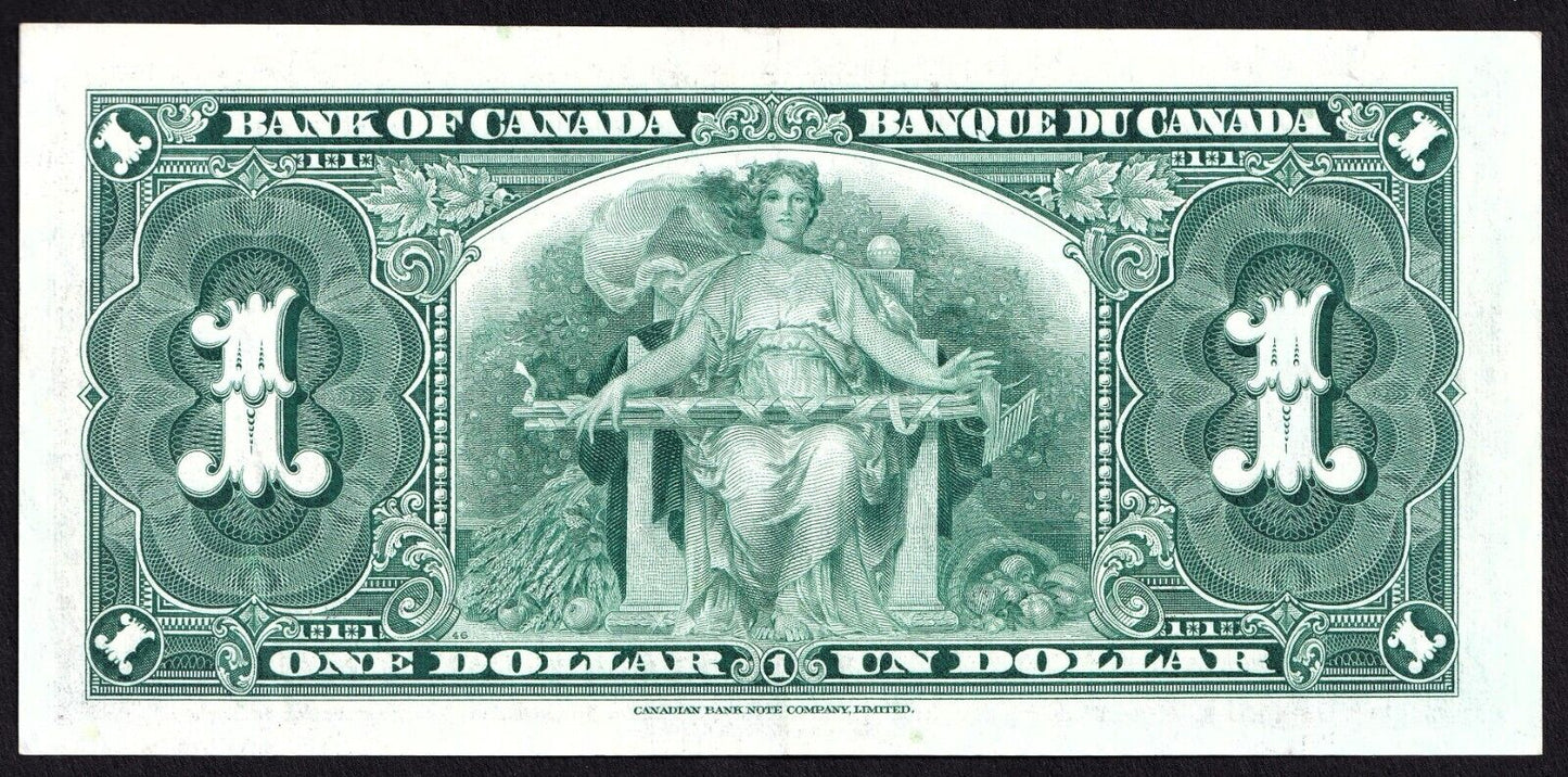 Canada 1937 $1 One Dollar Banknote Gordon - Towers G/M 0739192