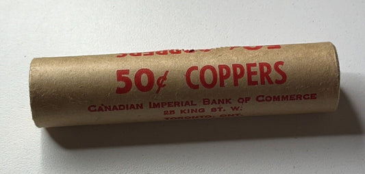 1978 Mint Sealed CIBC Roll Of 50 Uncirculated Canada Pennies