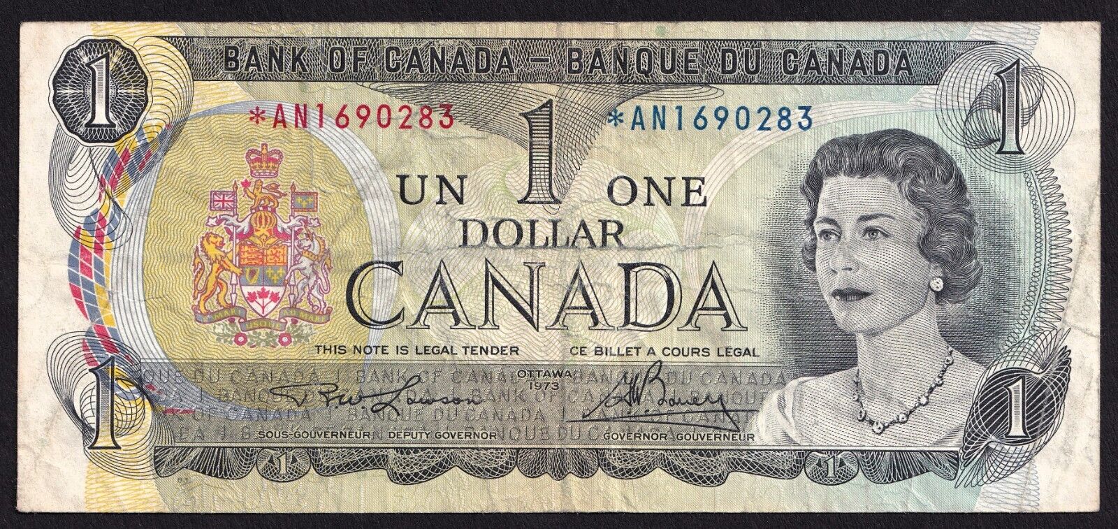 Canada 1973 $1 One Dollar Replacement Banknote Lawson - Bouey *AN 1690283