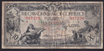 Canada Bank Of Comerce 1935 $10 Five Dollar Banknote Logan - Arscott