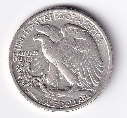 United States 1942-D  .900 Silver Walking Liberty Half Dollar 50 Cent XF+ #2