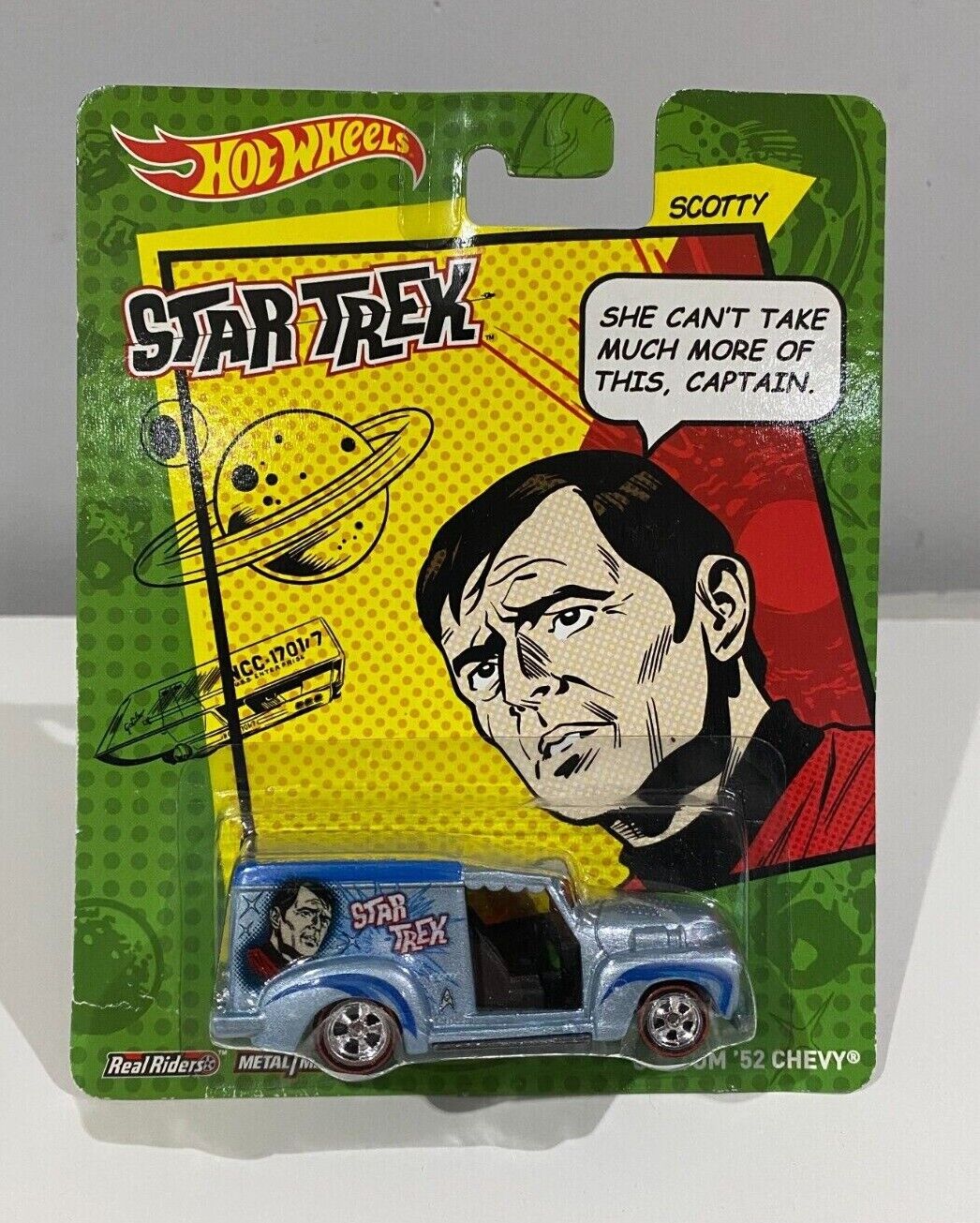 Hot Wheels 2013 Real Riders Star Trek Custom '52 Chevy