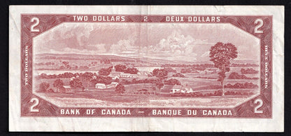 Canada 1954 $2 Two Dollar Replacement Banknote Beattie- Rasminsky *BB 0293065