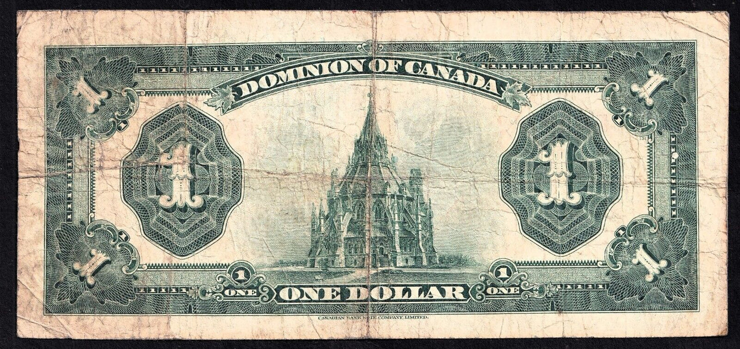 Dominion Of Canada 1923 $1 One Dollar Banknote Campbell - Clark E 4652742