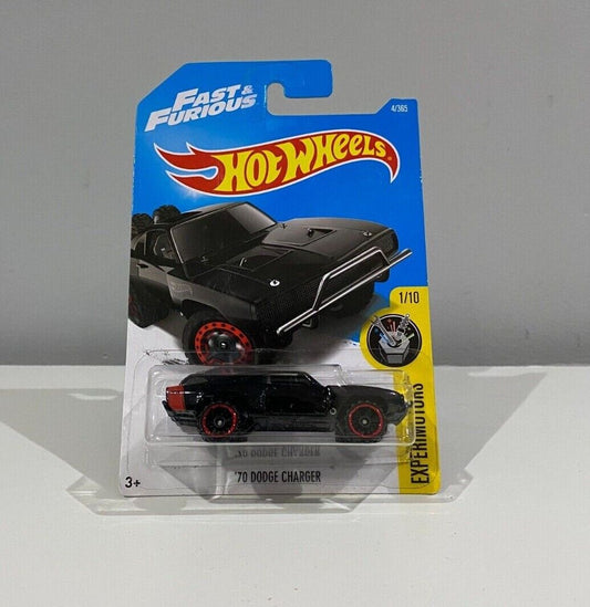 Hot Wheels 2016 Experimotors Fast & Furious Black '70 Dodge Charger 1/10