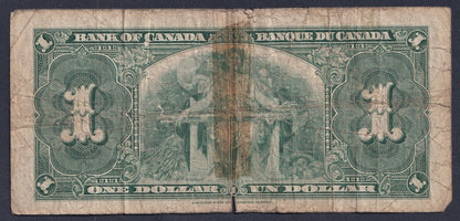 1937 Bank Of Canada $1 One Dollar Coyne - Towers