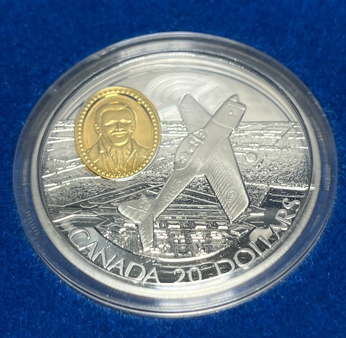 1993 Canada $20 The Fairchild 71c Aviaton Series, Sterling Silver With Box + COA