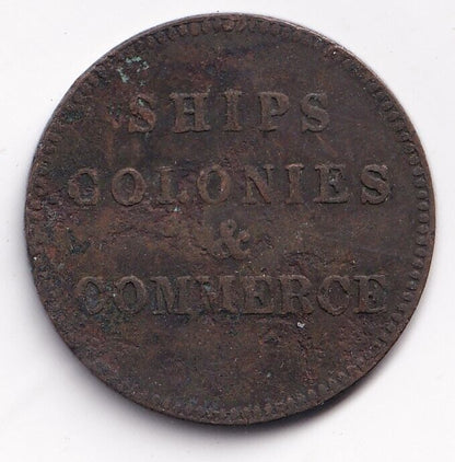 Canada 1835 Ships Colonies & Commerce Prince Edward Island Trade Token L28 #4