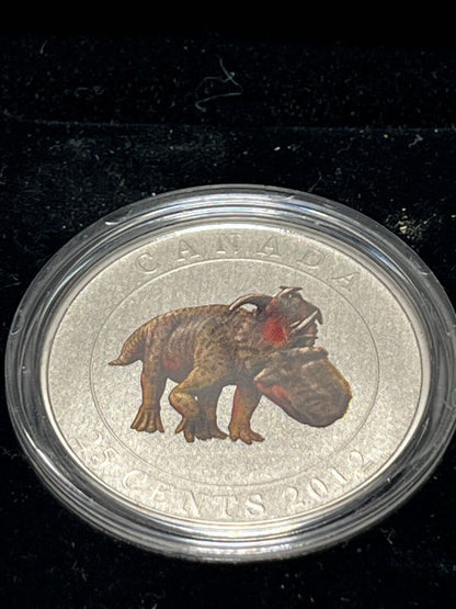 2012 25c Prehistoric Creatures: Pachyrhinosaurus Lakustai | Royal Canadian Mint