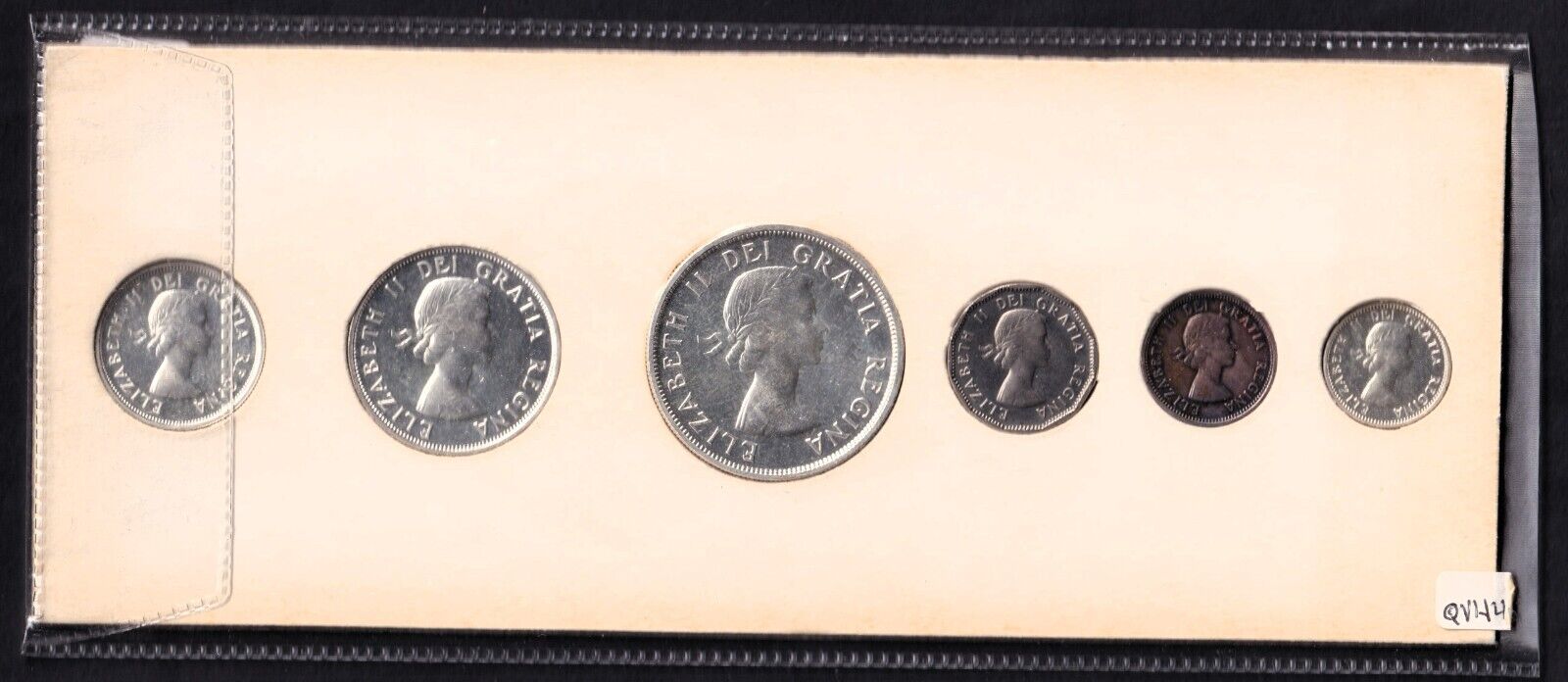 1955 Canada Proof Like Set In Original Cardboard Holder Rare