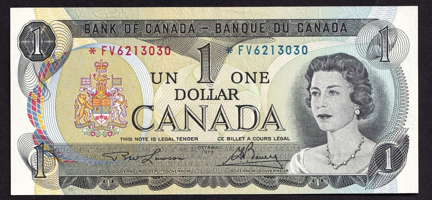 Canada 1973 $1 One Dollar Replacement Banknote Lawson - Bouey *FV 6213030