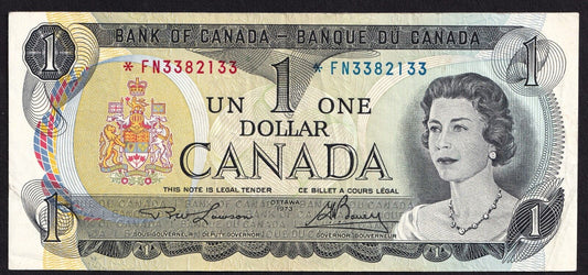 Canada 1973 $1 One Dollar Replacement Banknote Lawson - Bouey *FN 3382133