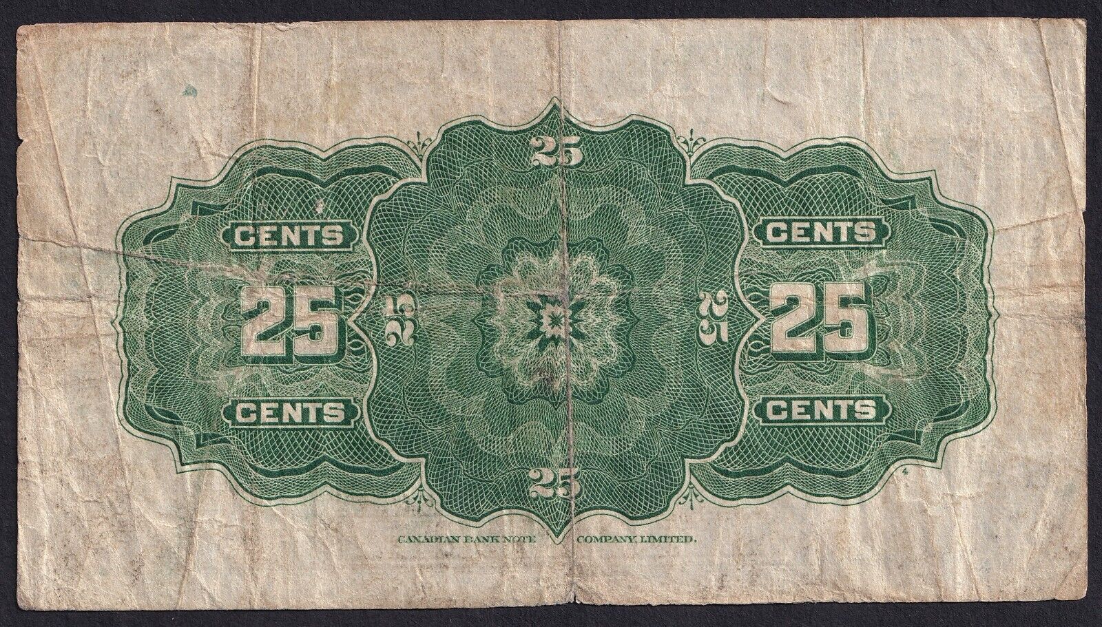 1923 Dominion of Canada 25c Shinplaster Note McCavour - Sanders 227241