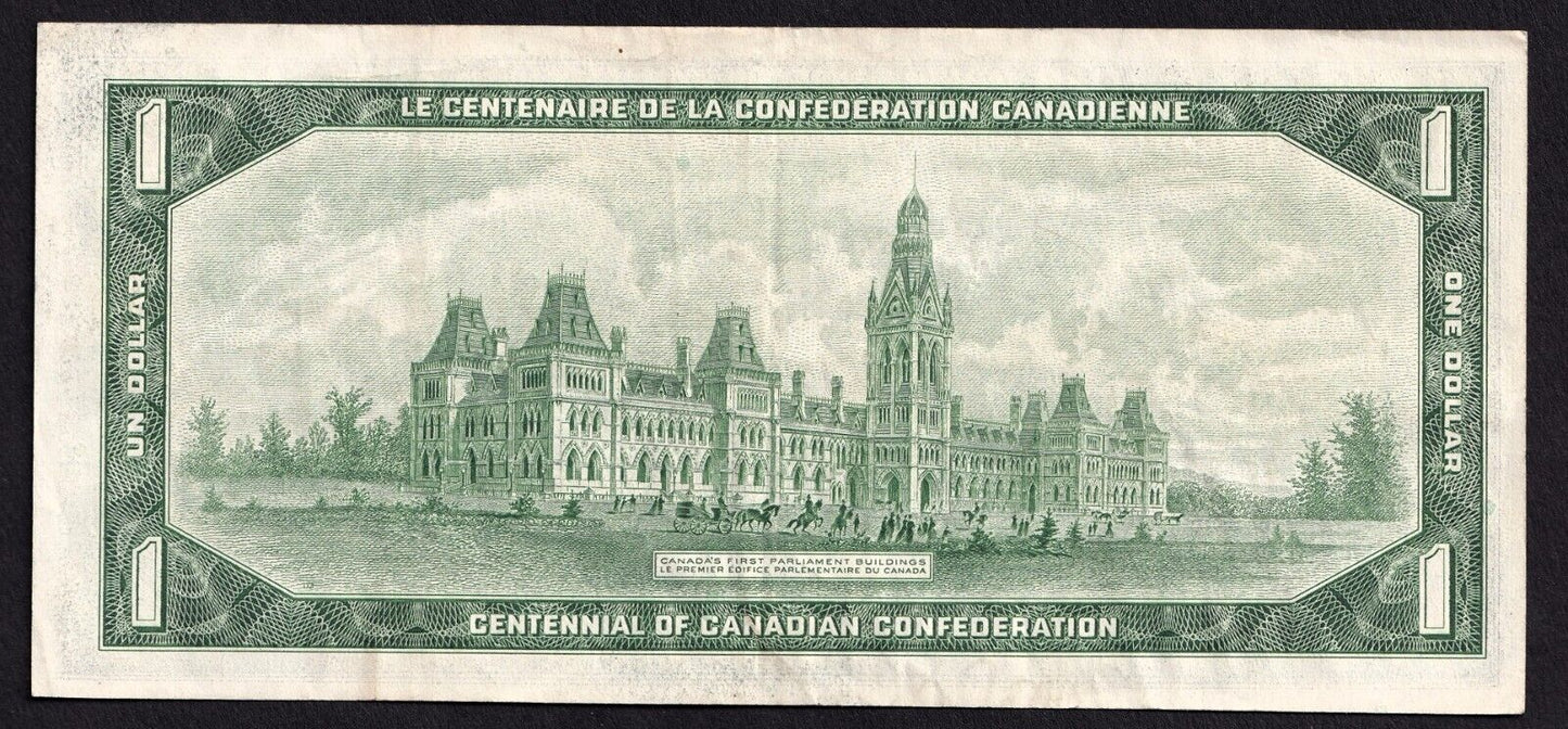 Canada 1967 $1 One Dollar Replacement Banknote Beattie - Rasminsky *B/M 1323357