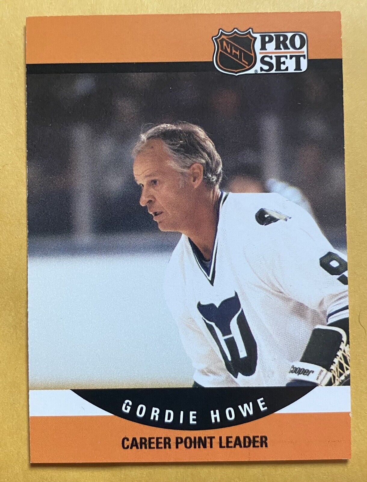 1990-91 Pro Set Gordie Howe Career Point Leader #654 Hartford Whalers