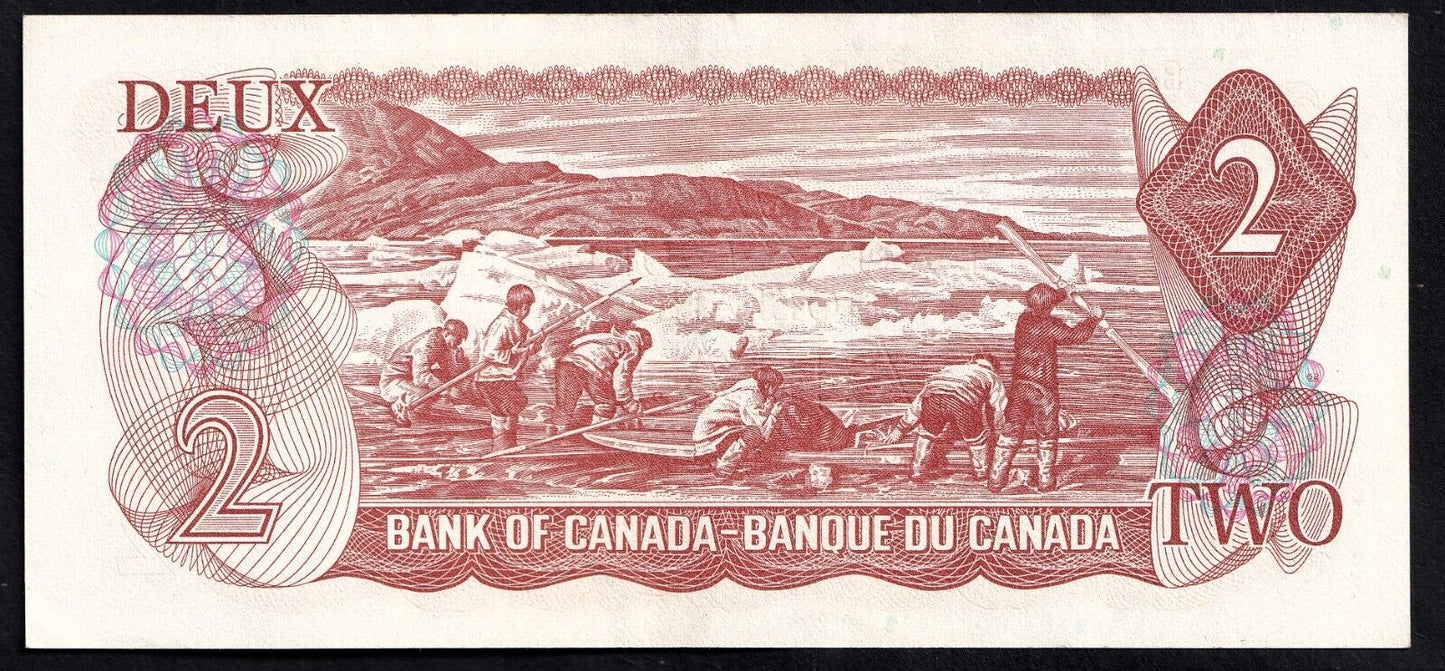 Canada 1974 $2 Two Dollar Banknote Lawson - Bouey AGZ 0567932