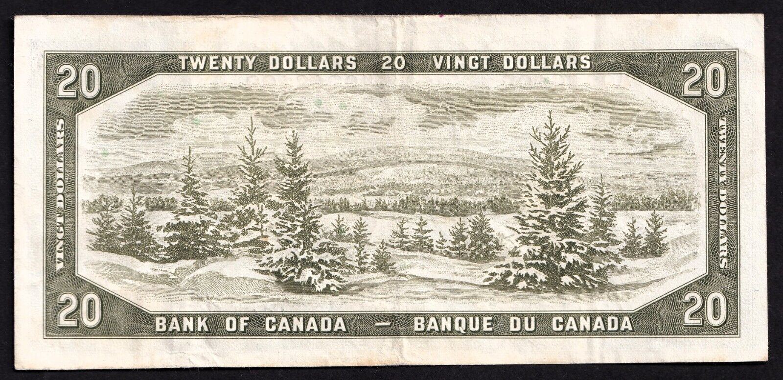 Canada 1954 $20 Twenty Dollar Banknote Beattie - Rasminsky M/E 9316193