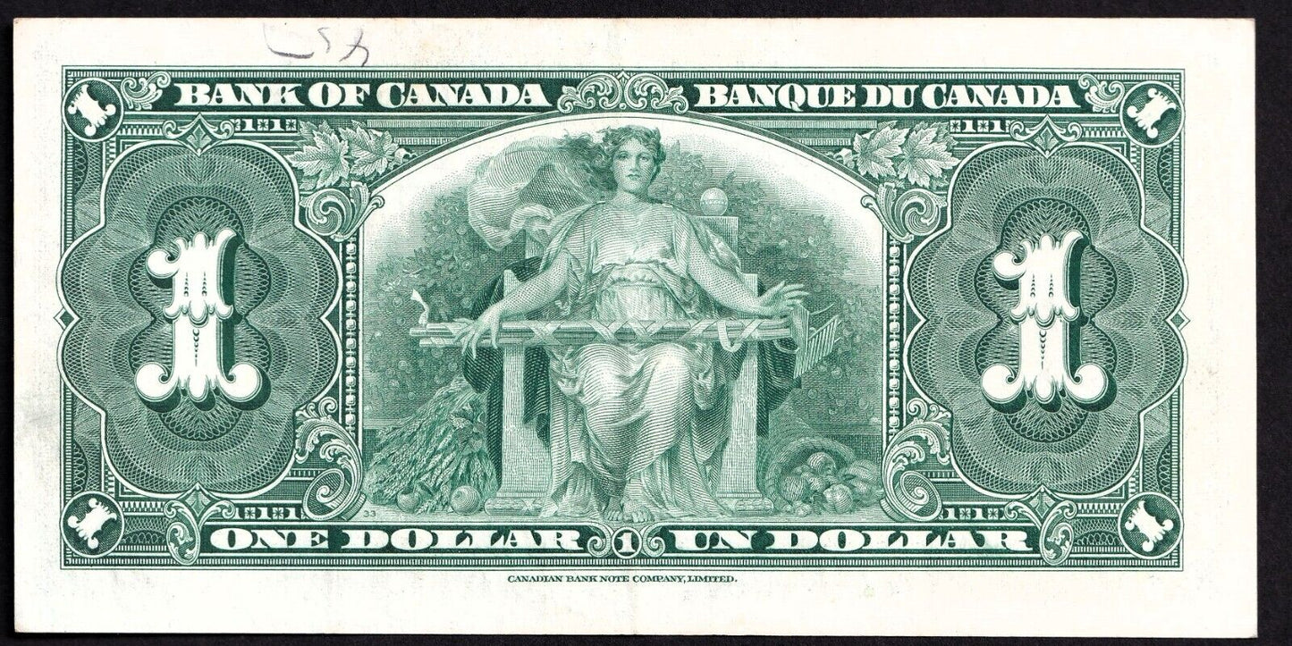 Canada 1937 $1 One Dollar Banknote Gordon - Towers C/M 5742709