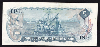 Canada 1972 $5 Five Dollar Banknote Lawson-Bouey Beautiful Colour CT 7074414