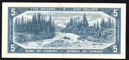 Canada 1954 $5 Five Dollar Banknote Bouey - Rasminsky S/X 3535862