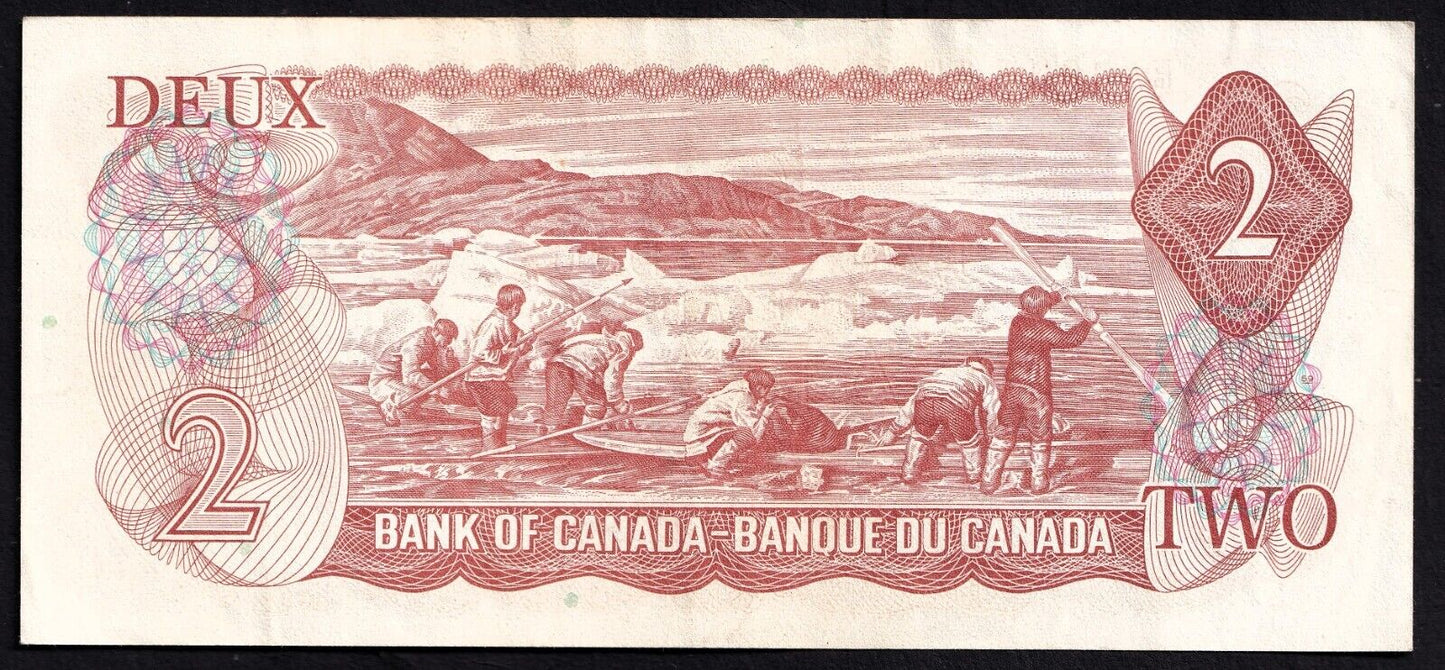 Canada 1974 $2 Two Dollar Banknote Crow - Bouey ARC 6081443