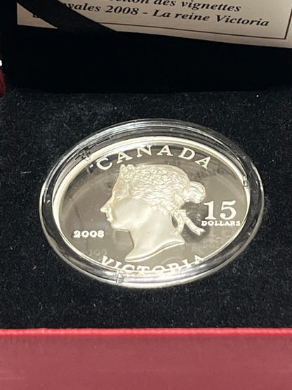 2008 Canada $15 Dollars Queen Victoria 2008 Vignettes of Royalty Silver Coin