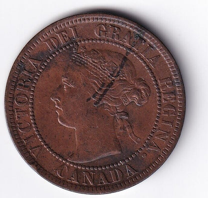 Canada 1899 1c One Large Cent Queen Victoria Extra Fine