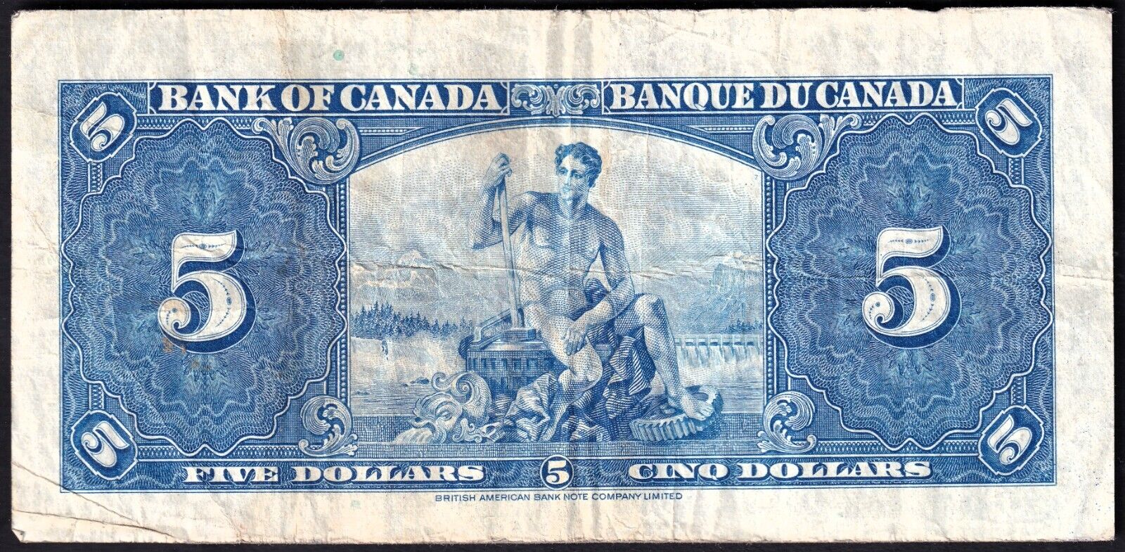 Canada 1937 $5 Five Dollar Banknote Gordon - Towers M/C 6270187