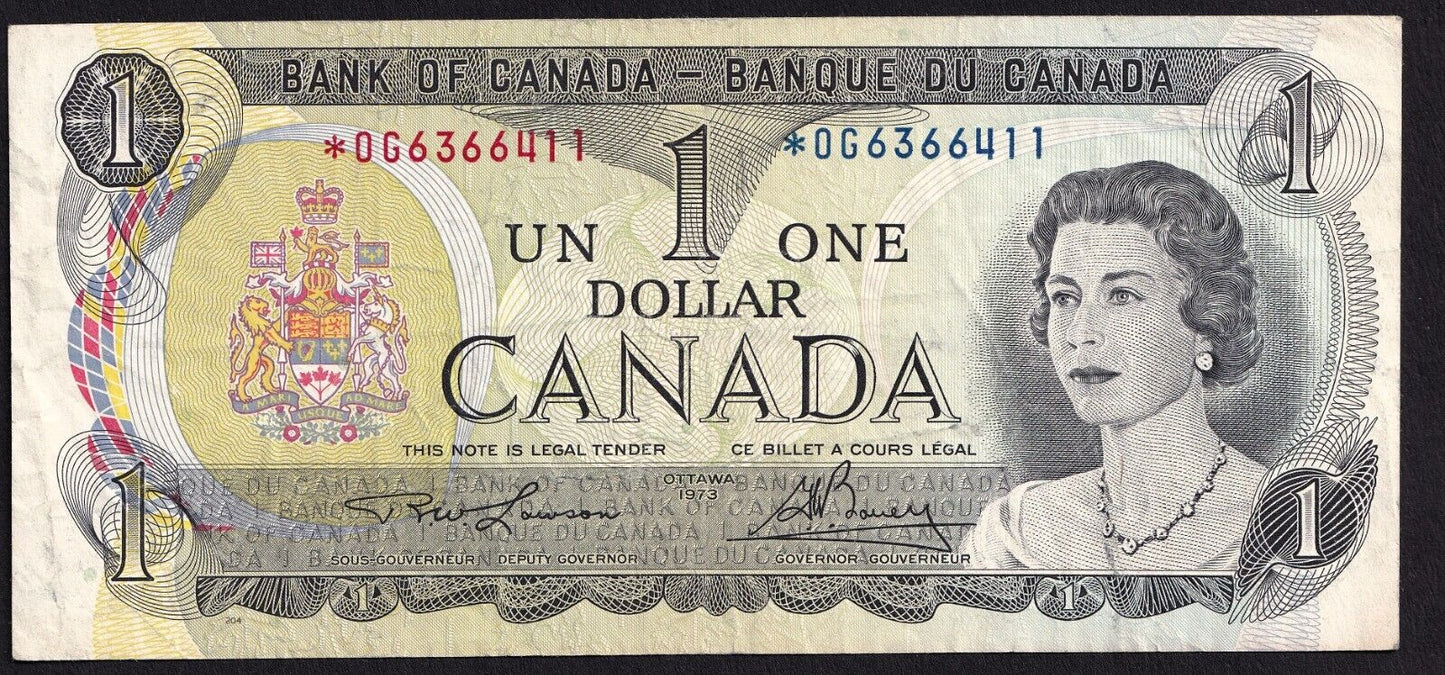 Canada 1973 $1 One Dollar Replacement Banknote Lawson - Bouey *OG 6366411