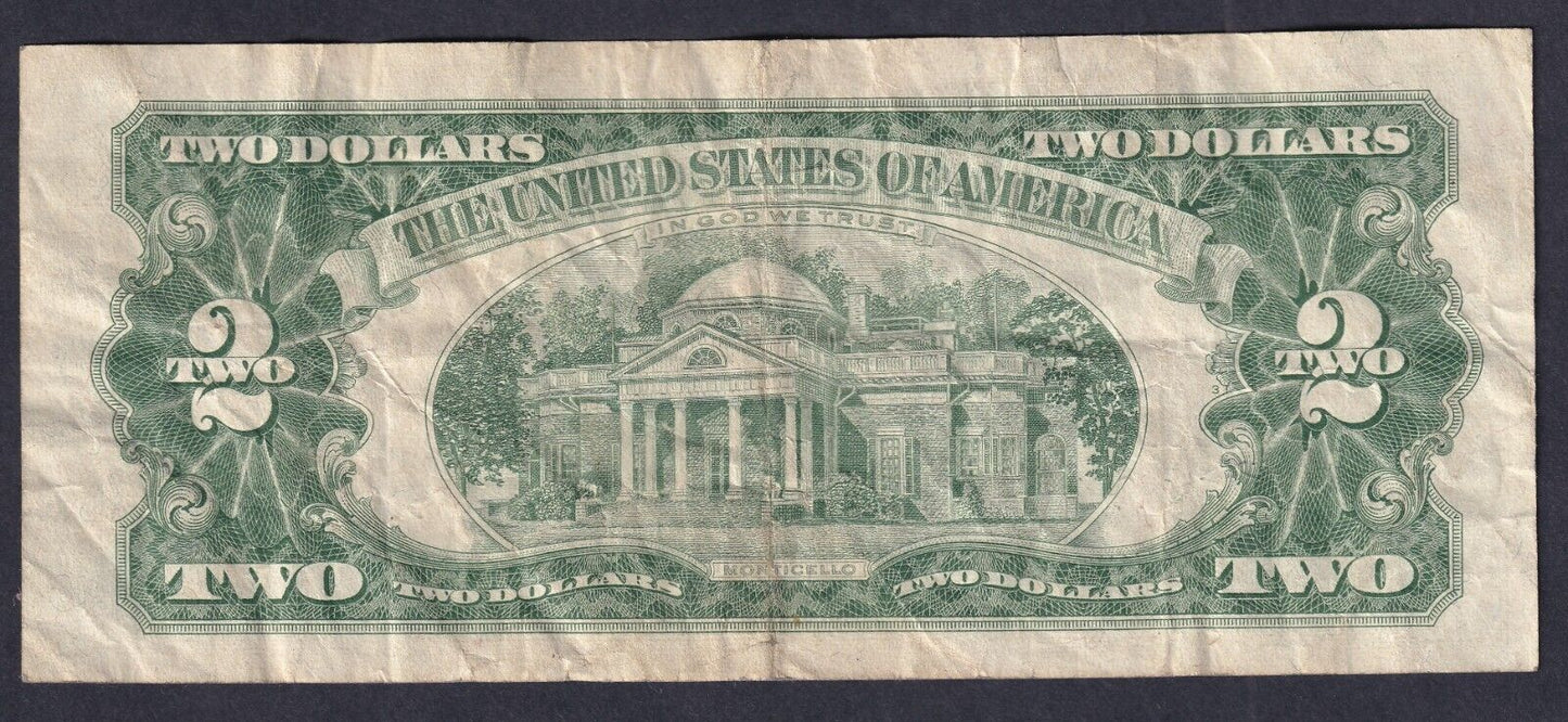 United States Series 1963 $2 Banknote Red Seal