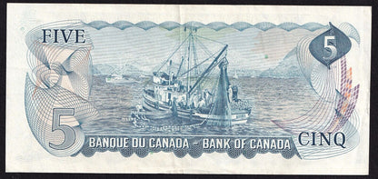 Canada 1972 $5 Five Dollar Banknote Lawson - Bouey Replacement *SP 2239985