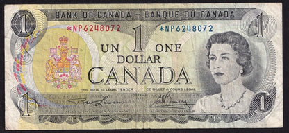 Canada 1973 $1 One Dollar Replacement Banknote Lawson - Bouey *NP 6248072