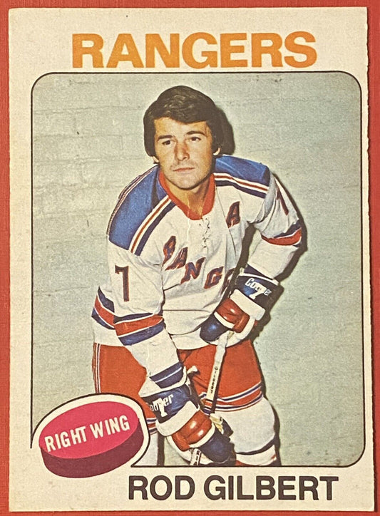 1975-76 OPC O-Pee-Chee Hockey Rod Gilbert #225 New York Rangers