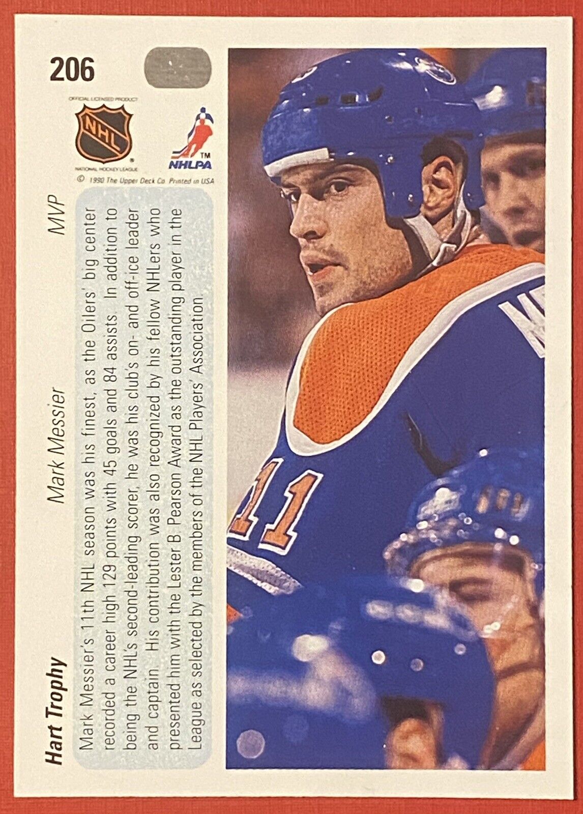 1990-91 Upper Deck #206 Mark Messier And 1990-91 Upper Deck #205 Wayne Gretzky