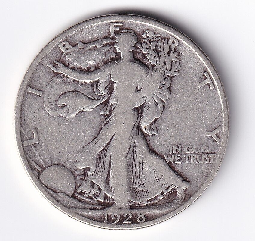 United States 1928-S .900 Silver Walking Liberty Half Dollar 50 Cent