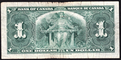 Canada 1937 $1 One Dollar Banknote Coyne - Towers H/N 9993571