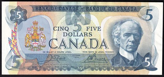 Canada 1979 $5 Five Dollar Banknote Crow - Bouey 30547603956