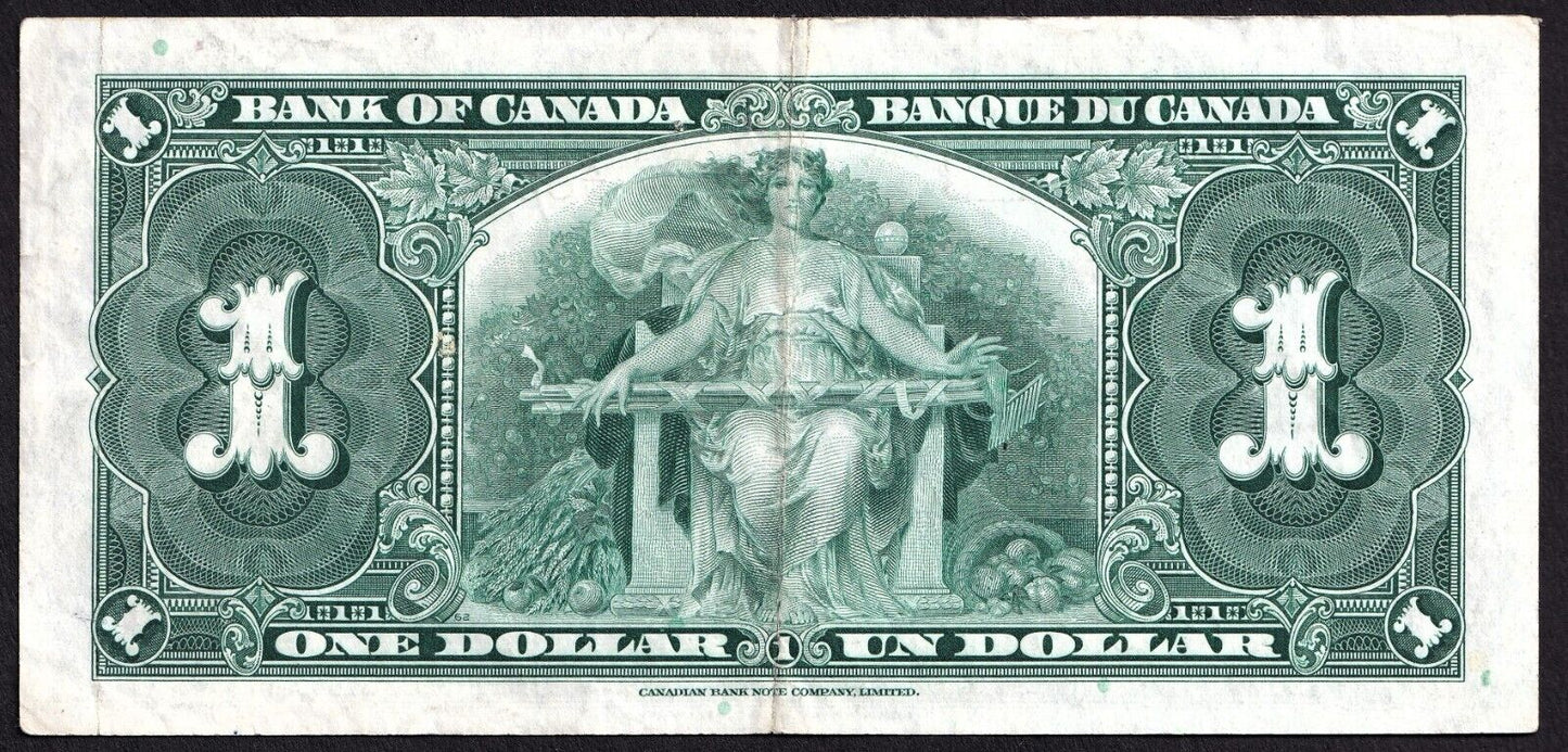 Canada 1937 $1 One Dollar Banknote Coyne - Towers K/M 8549418