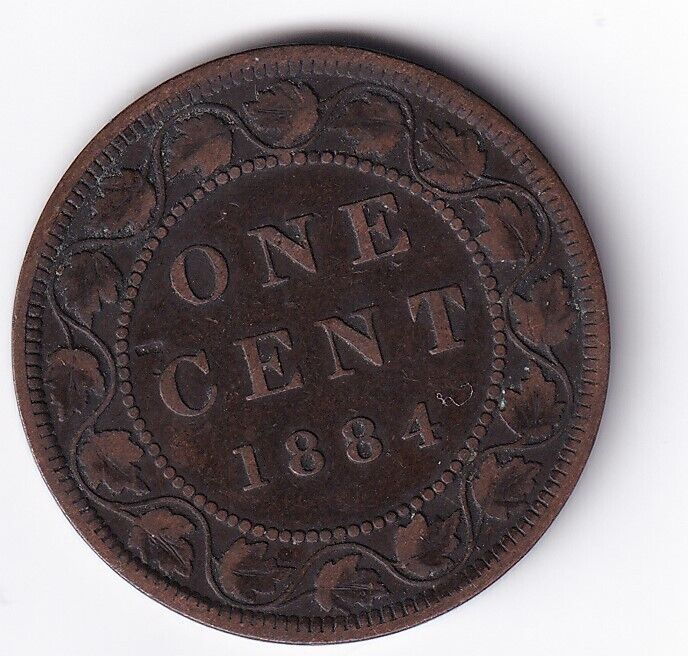 Canada 1884 1c One Large Cent Queen Victoria Fine