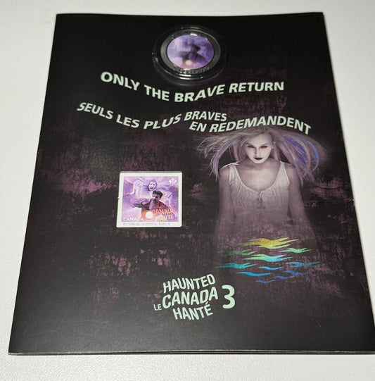 2016 Haunted Canada 3: Bell Island Colored  25-Cent Coin & Stamp Set