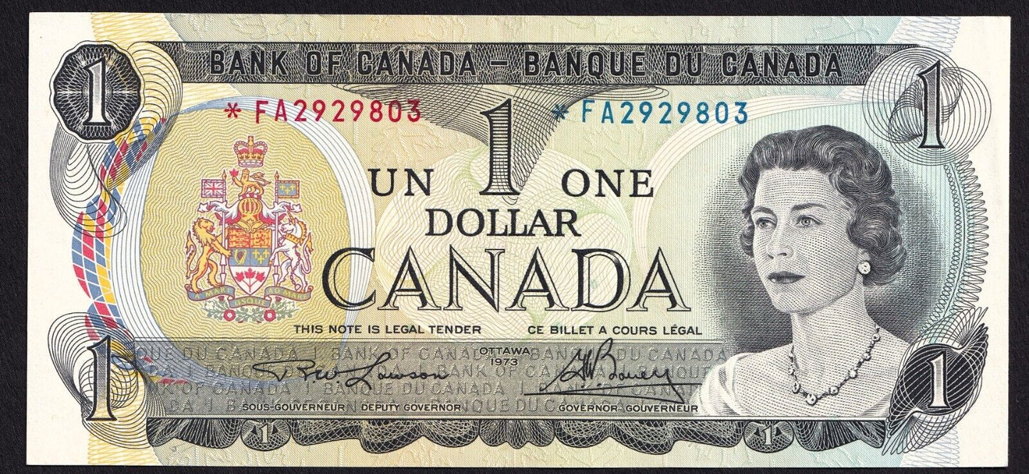 Canada 1973 $1 One Dollar Replacement Banknote Lawson - Bouey *FA 2929803