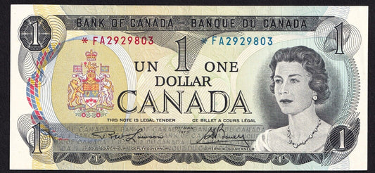 Canada 1973 $1 One Dollar Replacement Banknote Lawson - Bouey *FA 2929803