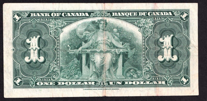 Canada 1937 $1 One Dollar Banknote Coyne - Towers R/M 8991557