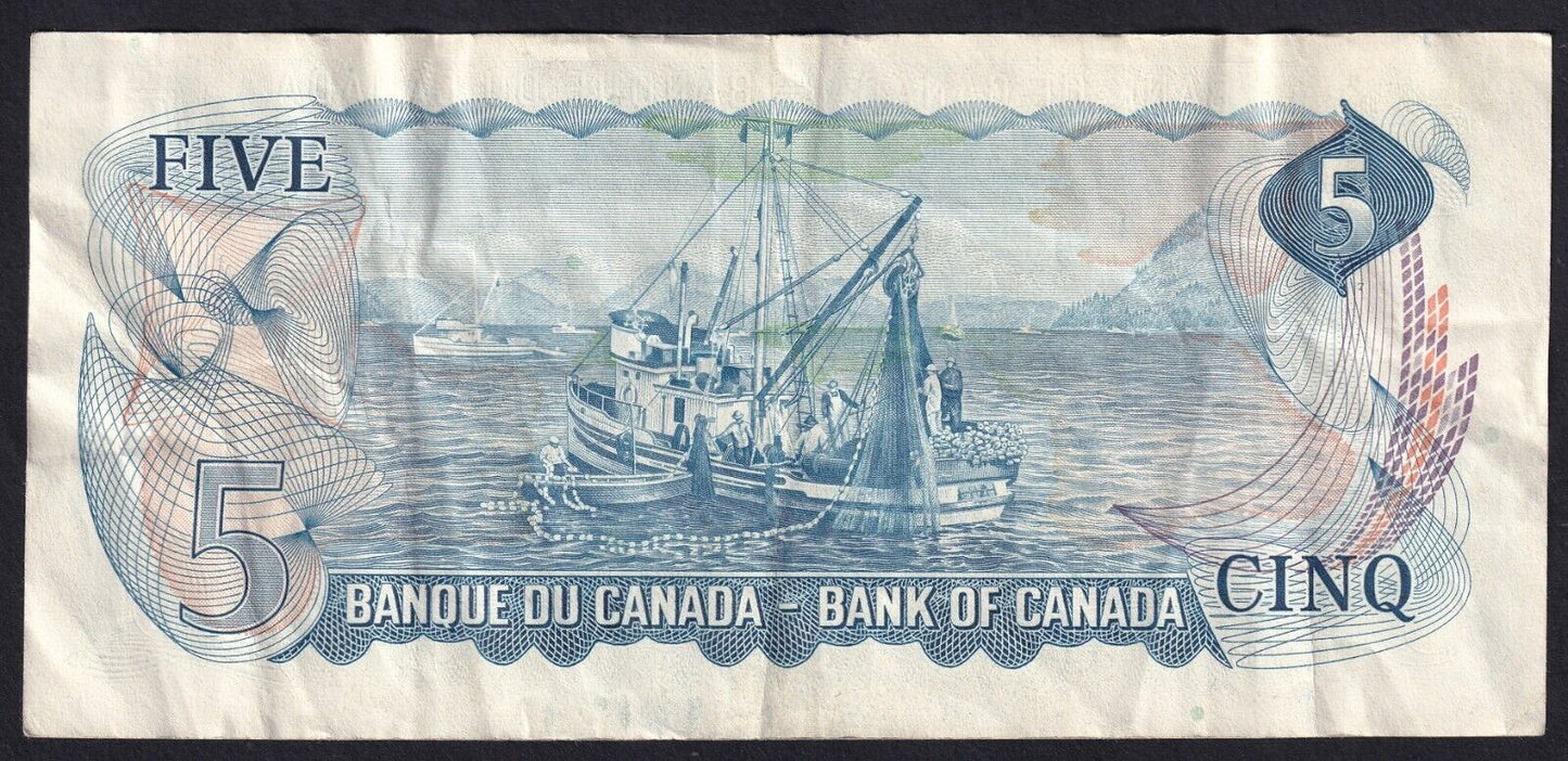 Canada 1972 $5 Five Dollar Banknote Bouey - Raminsky