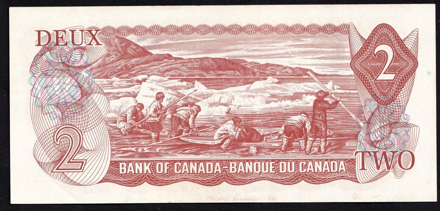 Canada 1974 $2 Two Dollar Banknote Crow - Bouey AGR 5247676