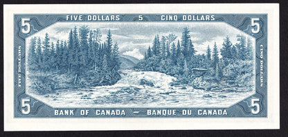 Canada 1954 $5 Five Dollar Banknote Beattie - Rasminsky Nice Colour C/S 8408356