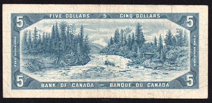 Canada 1954 $5 Five Dollar Replacement Banknote Beattie - Rasminsky *WS 0261929