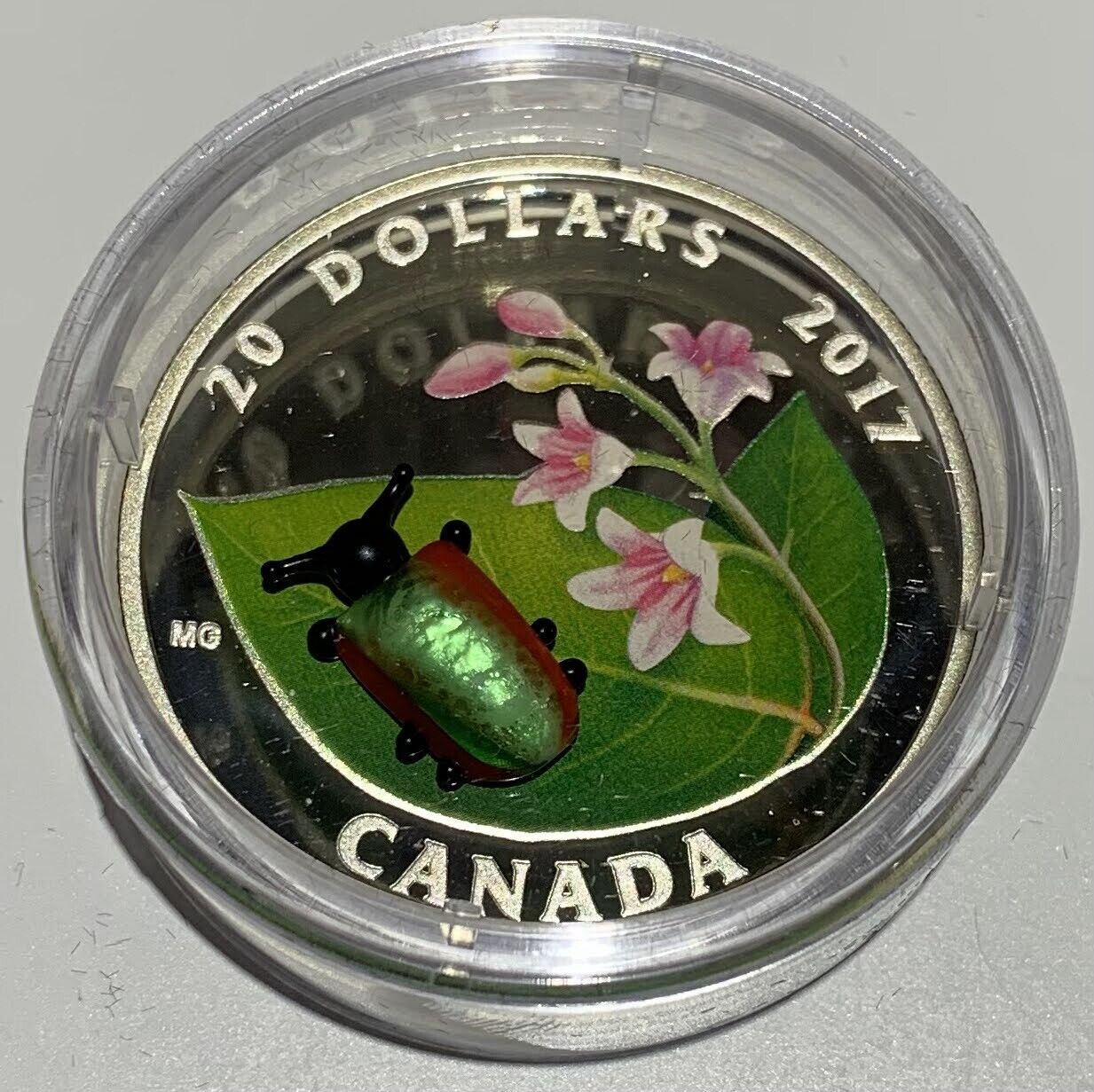 2017 Dogbane Beetle-Little Creature Prf $20 Silver 1oz .9999 Fine